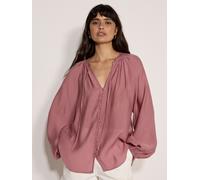 Shirtbluse APRICOT "Leichte Bluse mit Ballonärmeln", Damen, Gr. S (36), lila, gewebt, Obermaterial: 72% Viskose CV. 28% Polyester PES., Gerade, Blusen, mit verdecktem Verschluss (81590544-36) lila