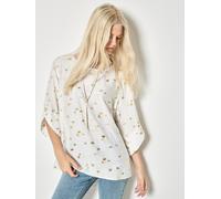 Shirtbluse APRICOT "Oversize-Top", Damen, Gr. XS (34), weiß, gewebt, Obermaterial: 80% Viskose CV. 20% Nylon NY., bedruckt, Knopf, Blusen, mit Goldfolien-Print (32974351-34) weiß