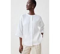 Oversize-Bluse aus reinem Leinen 50