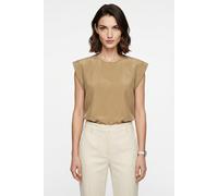 Shirtbluse BOSS ORANGE "Irnette Premium Damenmode", Damen, Gr. 36, beige (rust, copper 222), Web, Obermaterial: 60% Cupro, 40% Viskose, unifarben, regular fit hüftbedeckend, Rundhals, mit Umschlag, Bl