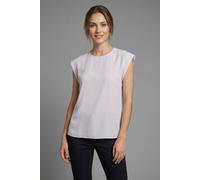Shirtbluse BOSS ORANGE "Irnette Premium Damenmode", Damen, Gr. 38, light, pastel lila 533, Web, Obermaterial: 60% Cupro, 40% Viskose, unifarben, regular fit, Rundhals, mit Umschlag, Blusen, mit Ärmela