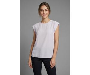 Shirtbluse BOSS ORANGE "Irnette Premium Damenmode", Damen, Gr. 46, light, pastel lila 533, Web, Obermaterial: 60% Cupro, 40% Viskose, unifarben, regular fit, Rundhals, mit Umschlag, Blusen, mit Ärmela