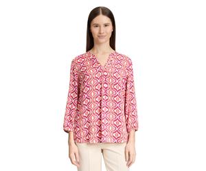 Shirtbluse CARTOON "Damen mit Muster", Damen, Gr. 36, rosa (pink, apricot), Obermaterial: 100% Viskose, lässig geschnitten normal, U-Boot-Ausschnitt, Blusen (57727362-36) pink, apricot