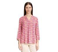 Shirtbluse CARTOON "Damen mit Muster", Damen, Gr. 40, rosa (pink, apricot), Obermaterial: 100% Viskose, lässig geschnitten normal, U-Boot-Ausschnitt, Blusen (57727362-40) pink, apricot