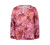 Shirtbluse CARTOON "Damen mit Raffung", Damen, Gr. 34, violett, rot, Obermaterial: 85% Viskose, 15% Polyamid, loose fit normal, V-Ausschnitt, Blusen (88082406-34) violett, rot