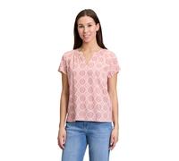 Shirtbluse CARTOON "Damen mit Rüschen", Damen, Gr. 40, cream, apricot, Obermaterial: 100% Viskose, lässig geschnitten normal, V-Ausschnitt, Blusen (27314405-40) cream, apricot