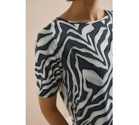 Shirtbluse CECIL, Damen, Gr. M (40), palm breeze grün, Web, Obermaterial: 100% Viskose, lässig geschnitten hüftbedeckend, Rundhals, abgesteppte Kante, Blusen, Sommerbluse mit Rundhals und Print (87655