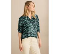 Shirtbluse CECIL, Damen, Gr. XL (44), grün (slate khaki), Web, 100% Baumwolle, bedruckt, normal normal, Rundhals, Bündchen, Blusen, mit 3/4 Ärmeln (18691151-XL) slate khaki