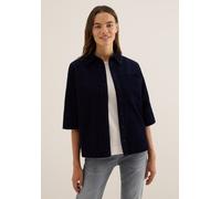 CECIL Damen 3412038 Cord Hemdbluse, urban Dark Blue, XXL