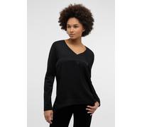 Shirtbluse ETERNA "LOOSE FIT", Damen, Gr. 36, schwarz, 100% Viskose, Blusen Shirtbluse (25368540-36)