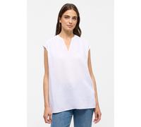 Shirtbluse ETERNA "LOOSE FIT", Damen, Gr. 36, weiß, 38% Leinen, 62% Lyocell, Blusen Shirtbluse (30328028-36)