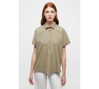 Shirtbluse ETERNA "LOOSE FIT", Damen, Gr. 38, olive, 70% cotton, 30% Lyocell, Blusen Shirtbluse (78084324-38)