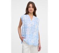 Shirtbluse ETERNA "LOOSE FIT", Damen, Gr. 44, hellblau, 38% Leinen, 62% Lyocell, Blusen Shirtbluse (21668125-44)