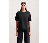 Shirtbluse in A- Linie aus fließender Ware Schwarz 40 (60.849949-0039-40)