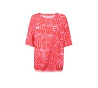 Shirtbluse LIEBLINGSSTÜCK "ErelahL", Damen, Gr. 38, rot (bright rot), Web, Obermaterial: 100% Viskose, gemustert, mehrfarbig, Basic, Rundhals, Raglanärmel, Blusen, mit allover Print (21627861-38) brig