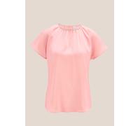 Shirtbluse MADELEINE "Blusenshirt Blusenshirt mit Glanz-Akzent", Damen, Gr. 44, rosa (puderrosé), Obermaterial: 100% Polyester PES., Blusen (50263064-44) puderrosé