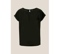 Shirtbluse MADELEINE "Blusenshirt Elegante Satinbluse in A-Linie", Damen, Gr. 40, schwarz, Obermaterial: 100% Polyester PES., Modern, normal, Blusen (70647751-40) schwarz