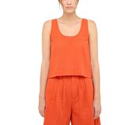 Shirtbluse MUSTANG "Damen Style Edison", Damen, Gr. 40, rot (rot 7116), Web, 100% Baumwolle, unifarben, relaxed fit, Rundhals, Blusen Shirtbluse (32256758-40)