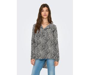 Shirtbluse ONLY "ONLTIANA LIFE L/S LOOSE SHIRT NOOS PTM", Damen, Gr. M (38), schwarz (schwarz aop:noelle small graphic), Obermaterial: 100% Polyester, bedruckt, loose fit, Blusen (71982346-M) schwarz