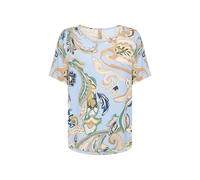 Shirtbluse SOYACONCEPT "SC-CASJA 1", Damen, Gr. L, windsurfer combi, Web, Obermaterial: 100% Viskose, gemustert, normal, Rundhals, Blusen (98785307-L) windsurfer combi