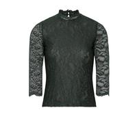 Shirtbluse SPIETH & WENSKY "Amberg", Damen, Gr. 36, grün (d,grün), Obermaterial: 90% Polyamid PA. 10% Elasthan EL., geblümt, skinny fit, hoch geschlossener Ausschnitt, Blusen, in taillierter Form (291