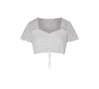Shirtbluse SPIETH & WENSKY "Bahamas", Damen, Gr. 36, weiß (offweiß), Obermaterial: 90% Polyamid PA. 10% Elasthan EL., uni, festlich, slim fit, Blusen, mit floralem Muster (95902013-36) offweiß