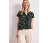 Street One Blusenshirt mit Split Neck und Smokdetail