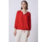 Street One Studio Damen 3411863 Tunika in Unifarbe, Mandarin red, 46