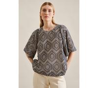 Shirtbluse Streifen Ecru 48 (60.135991-0003-48)