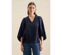 Shirtbluse Uni Blau 34 (60.137121-0018-34)
