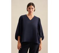 Shirtbluse Uni Blau 52 (60.737121-0018-52)