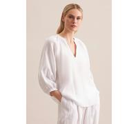 Tunika SEIDENSTICKER "Schwarze Rose", Damen, Gr. 38, weiß, 100% Leinen, unifarben, Tuniken (76312854-38) weiß