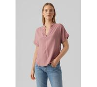 Shirtbluse VERO MODA "VMBEAUTY SS TOP GA NOOS", Damen, Gr. XS, nostalgia rose, Web, Obermaterial: 100% Viskose, unifarben, normal, V-Ausschnitt, Blusen, Viskose, regular fit (78103665-XS) nostalgia ro
