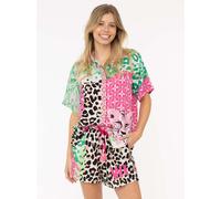 Zwillingsherz 2tlg. Outfit "Wild Jungle" in Bunt - 65% | Größe S/M | Damen Blusen