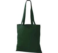 Shirtinstyle Premium Stoffbeutel Baumwolltasche Beutel Shopper Umhängetasche, Farbe bottlegreen