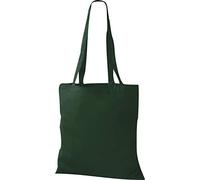 Shirtinstyle Premium Stoffbeutel Baumwolltasche Beutel Shopper Umhängetasche, Farbe bottlegreen