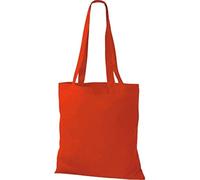 Shirtinstyle Premium Stoffbeutel Baumwolltasche Beutel Shopper Umhängetasche, Farbe brightred
