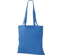 Shirtinstyle Premium Stoffbeutel Baumwolltasche Beutel Shopper Umhängetasche, Farbe brightroyal