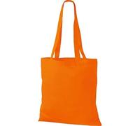 Shirtinstyle Premium Stoffbeutel Baumwolltasche Beutel Shopper Umhängetasche, Farbe orange