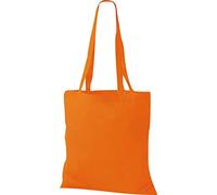 ShirtInStyle Premium Stoffbeutel Baumwolltasche Beutel Shopper Umhängetasche, Farbe orange