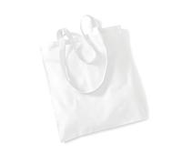 Shirtinstyle Premium Stoffbeutel Baumwolltasche Beutel Shopper Umhängetasche, Farbe white