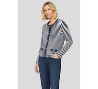Shirtjacke aus Jersey mit Druckknöpfen blau 46