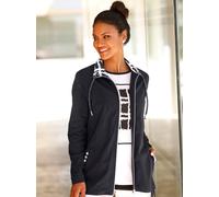 Shirtjacke CLASSIC BASICS "Shirtjacke", Damen, Gr. 38, schwarz (schwarz, ecru, bedruckt), 100% Baumwolle, gemustert, kariert, Shirts Shirtjacke (88639941-38) schwarz, ecru, bedruckt