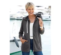 Shirtjacke CLASSIC BASICS "Shirtjacke", Damen, Gr. 42, anthrazit, meliert, 65% Polyester, 35% Baumwolle, meliert, Shirts Shirtjacke (34606535-42) anthrazit, meliert
