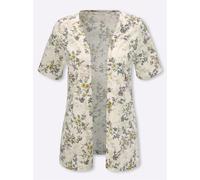 Shirtjacke CLASSIC BASICS "Shirtjacke", Damen, Gr. 44, beige (champagner, bedruckt), 100% Baumwolle, geblümt, gemustert, unifarben, Shirts Shirtjacke (97965125-44) champagner, bedruckt