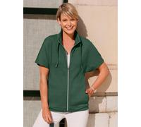 Shirtjacke CLASSIC BASICS "Shirtjacke", Damen, Gr. 46, grün (moos), 50% Baumwolle, 50% Polyester, unifarben, Shirts Shirtjacke (23524359-46) moos