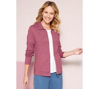 Shirtjacke CLASSIC BASICS "Shirtjacke", Damen, Gr. 50, lila (malve, meliert), 65% Polyester, 35% Baumwolle, gemustert, mehrfarbig, meliert, Shirts Shirtjacke (46137233-50) malve, meliert
