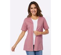 Shirtjacke CLASSIC BASICS "Shirtjacke", Damen, Gr. 50, rosa (altrosa), 100% Baumwolle, geblümt, gemustert, unifarben, Shirts Shirtjacke (88449464-50) altrosa