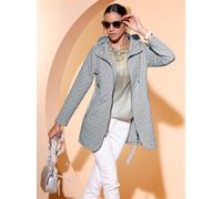 Shirtjacke CREATION L "Shirtjacke", Damen, Gr. 36, hellgrau, 97% Polyester, 3% Elasthan, unifarben, Shirts Shirtjacke (25882234-36) hellgrau