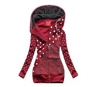 Shirtjacke Damen Weiß XXL mit Reißverschluss Oversize Pullover Sweatjacke Elegant Sport Dünn Langarm Kapuzenjacke Sweatshirt Jacke Lang Outdoor mit Kapuze Oberteile Hoodie Jacke